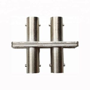 Metal ST DX Rectangle Single Mode UPC Fiber Optic Coupler