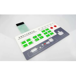 Dustproof LED Push Button Membrane Switch 3M467 / 3M468 Adhesive