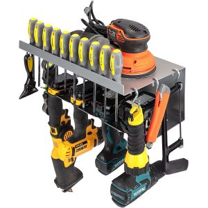Buy cheap Heavy Duty Floating Tool Shelf Metal Power Tool Storage Organizer Holder Wall Mounted Storage Rack from wholesalers