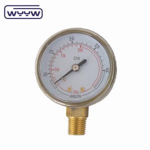 2" General Gas Pressure Gauge Manometer Bottom Mount 50mm Dial