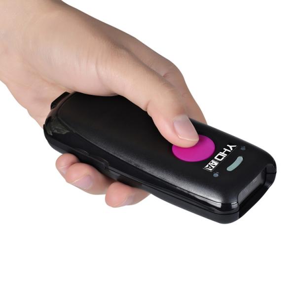 Quality YHD Mini 1D 2D QR Bluetooth Bar Code Reader Portable Image Barcode Scanner Support Screen Reading for sale