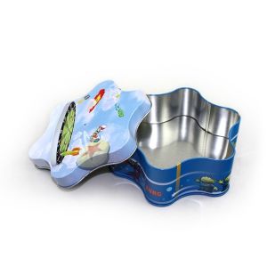 China Premium Gift Plum-Blossom Shape Tin on sale