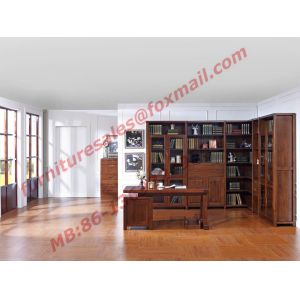 Buy cheap High Quality Solid Wooden Material Bookcase Set in Study Room from wholesalers