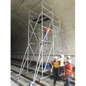 Buy cheap Cusomized Aluminium Scaffold Tower System For Subway 1 Year Warranty from wholesalers