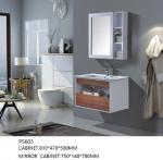 Buy cheap Ceramic Basin PVC Bathroom Cabinet with Mirror from wholesalers