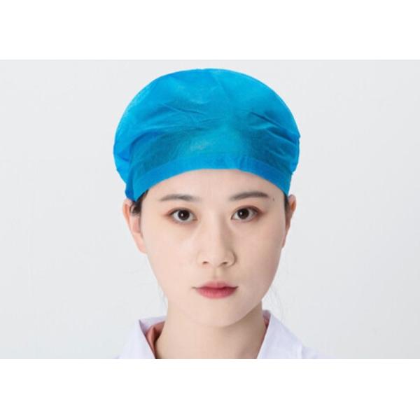 Quality 10g Good Ventilation Non Woven Bouffant Cap Disposable For Hospital for sale