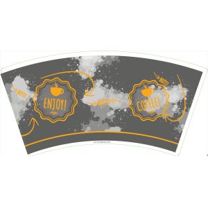 Buy cheap Disposable Printed PE Coated Paper Cup Fan 190gsm Virgin Wood Pulp For Tea from wholesalers