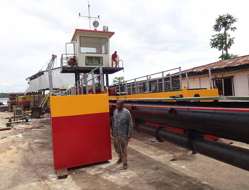 Quality Large River Sand Pumping Machine , Sand Suction Dredger Multifunctional Compact for sale