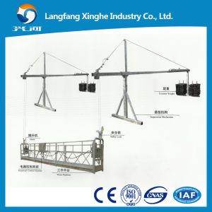 China zlp800 hot dip suspended rope platform / aerial working platform / construction gondola platform on sale