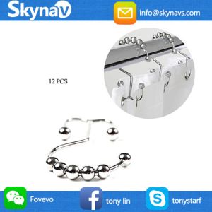 Buy cheap 801HD001 Skynavo Stainless Steel Metal Double Glide Shower Curtain Rings Rust-proof Hooks Brushed Nickel 12 Count from wholesalers