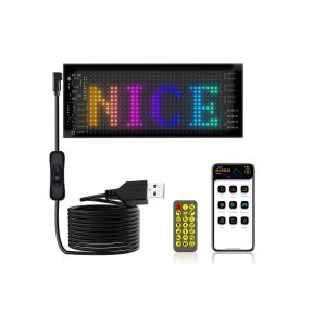 Buy cheap Flexible LED Sign Board 16*32 App Control Programmable Message Scrolling Display Flexible Car Led Panel product