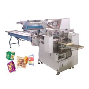 Buy cheap High Speed Flow Wrap Packing Machine Swsf 590 Horizontal Packaging Machinery from wholesalers