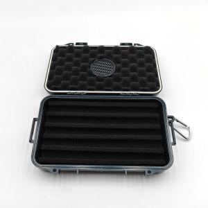 Buy cheap Black / Custom Plastic Cigar Case with Rectangular Shape No Insulation from wholesalers