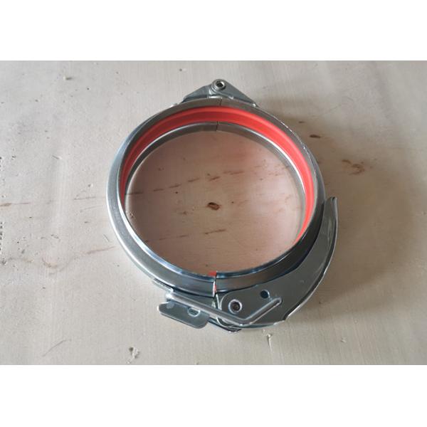 Buy cheap 100mm Galvanized Pipe Clamp Dust Extraction System Quick Release With Sealant from wholesalers