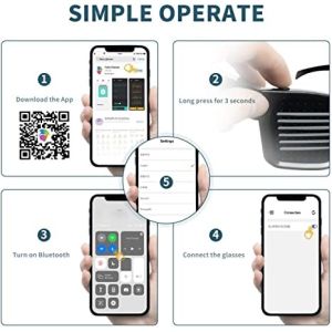 Buy cheap Light Up Programmable LED Glasses With Bluetooth Smartphone App Control from wholesalers