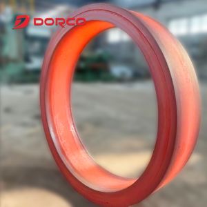 Buy cheap D53KF-4000 CNC Horizontal Ring Rolling Machine with 800-4000mm Rolling Range Water Cooling System and Emergency Stop Button from wholesalers