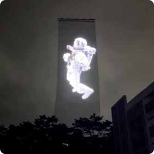 LED drone mounted magic carpet screen Stage banner advertising display LED