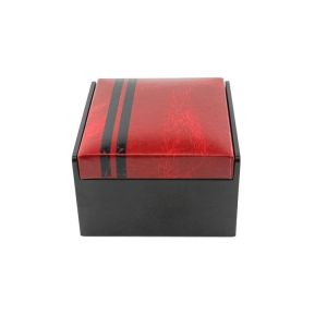 Square PU Leather Personalized Cufflink Box SGS / FSC Certification
