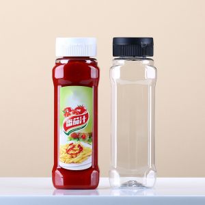 Buy cheap 500ml 7.5in Pet Sauce Bottles Tasteless from wholesalers