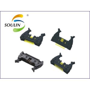 China Gold Plated Ejector Header Dual Row Straight Right Angle 2.54mm Pitch on sale