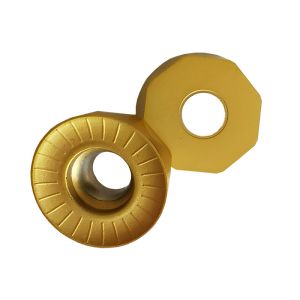 Buy cheap Yellow Round Carbide Inserts Milling Cutting Insert RCGT10T3MO-LH from wholesalers