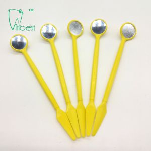 Buy cheap Plastic Disposable Dental Mirror With Spatula from wholesalers