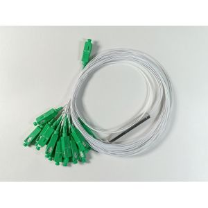Plastic Bag Packing White Color SCAPC PLC Fiber Optical Splitter 1 IN 16 OUT