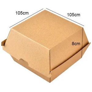 Biodegradable Burger Box Food Grade Customized Logo Fast Food Packaging Box