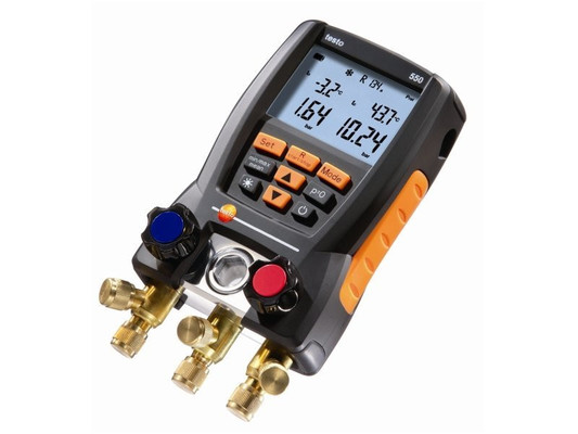 Testo 550 Electronic Refrigerant Meter with Bluetooth-Enabled Digital Manifold