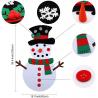Buy cheap Harmless 100*50cm Felt Christmas Snowman Ornaments For Wall / Window from wholesalers
