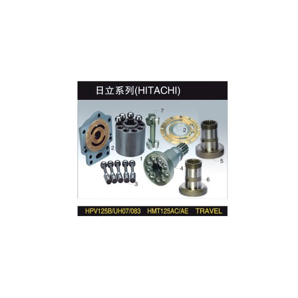 Quality Precision Engineered Hitachi HPV125B Hydraulic Pump Parts with Steel Iron and Copper Construction and Half Year Warranty for sale