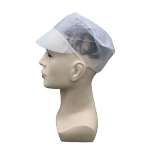 Buy cheap Non Woven Disposable Worker Cap White With Snood from wholesalers