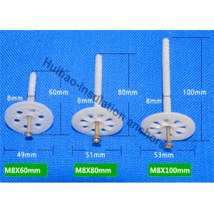 Buy cheap M8X90mm Plastic Insulation Fixing Pins , Insulation Wall plugs from wholesalers