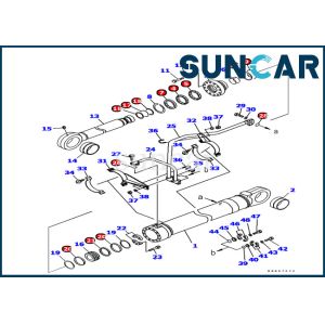 China Komatsu Service Kit 707-99-77050 Bucket Cylinder Seal Kits For PC1250-8 Excavator replacement on sale