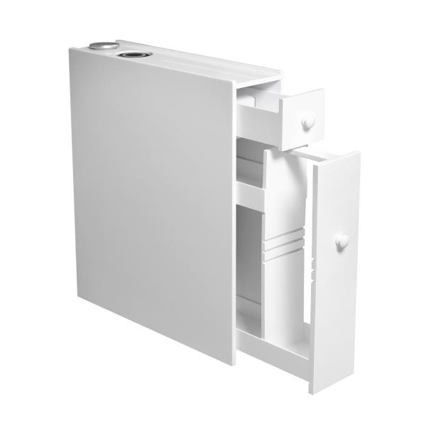 Quality MDF Smart Slim Side Cabinet Pop Up USB Charging With Two Drawers for sale