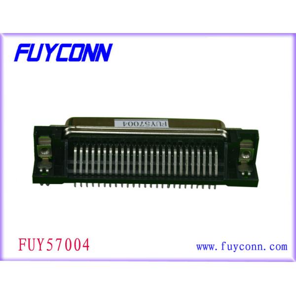 Quality 14 Pin Centronic Ribbon PCB Right Angle Female Connector with pcb board lock for sale