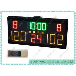 Buy cheap Sports Electronic Basketball Score Board , Portable Led Stadium Scoreboard with inner 24s shot clock and Time display from wholesalers