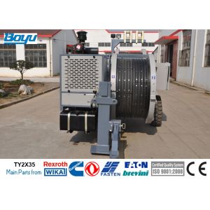 Buy cheap Max 2x40kN Hydraulic Electric Tensioner Two Conductors Max 8Ton 77kw Cummins Engine German Rexroth / Dnish Danfoss Pump from wholesalers