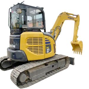 Buy cheap Komatsu Mini PC55 Excavator with 0.2m3 Bucket Capacity and Crawler Chain Moving Type from wholesalers