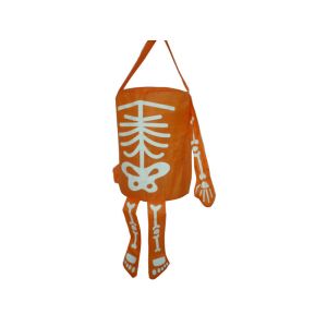 Buy cheap Personalized Orange Body Bone Candy  Bags With 1 Side Printing For Holloween from wholesalers