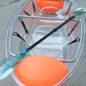 2 Seats Plastic Clear Bottom Kayak For Sightseeing / Entertainment 24 KG Weight