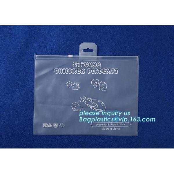 Biodegradable Customised printing Clear PVC Cosmetic Standup Zip lockk Pouch