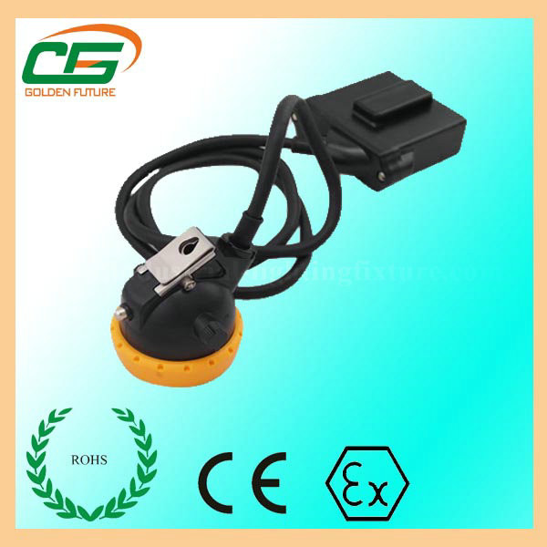 Quality Mini 3.7 V LED Mining Cap Lamp 6.5Ah 10000 Lux With Low Power Indication for sale