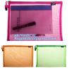 Buy cheap OEM mesh plastic A4 file bag with zipper, net netting document bag pouch, customized PEVA coated net polyester fabric fo from wholesalers
