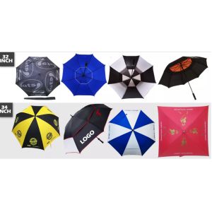 Windproof Auto Open 30" 60" Pongee Sublimation Umbrella