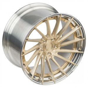 Customized luxury 2 piece forged alloy wheels for high end racing cars