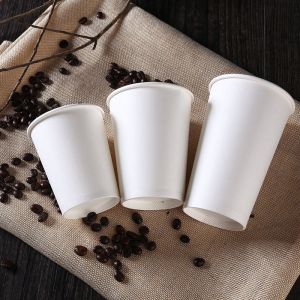 OEM ODM 16oz Single Wall Hot Cup 500ml Paper Cups Environmental Friendly