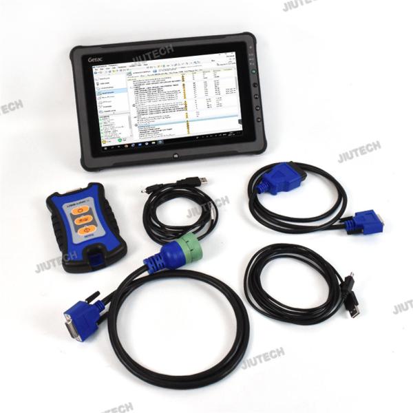 Quality Ready to use Getac F110 tablet Truck Diagnostic Tool for usb-link 3  j1962 adapter truck For detroit diesel diagnostic for sale