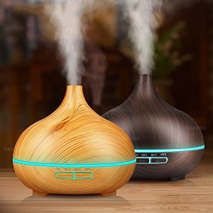 Ultrasonic ABS PP 0.65A 50ml/H Wood Aromatherapy Diffuser