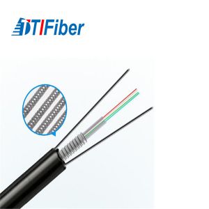 Buy cheap Black Outdoor Aerial Fiber Optic Cable GYXTC8S Singlemode With 8 Fiber Count from wholesalers